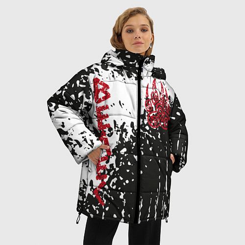 Женская зимняя куртка Лапа медведя / 3D-Светло-серый – фото 3