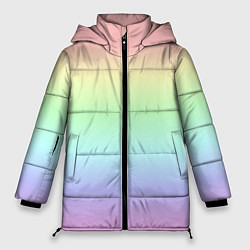 Куртка зимняя женская Нежная радуга, цвет: 3D-черный