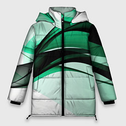 Куртка зимняя женская White green black, цвет: 3D-красный