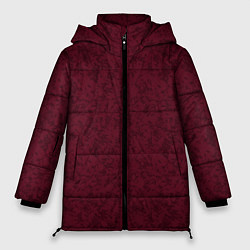 Куртка зимняя женская Текстура тёмно-красный, цвет: 3D-светло-серый