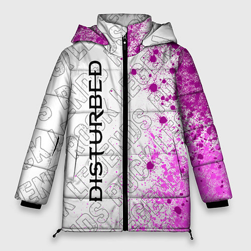 Женская зимняя куртка Disturbed rock legends: по-вертикали / 3D-Черный – фото 1