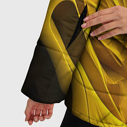 Куртка зимняя женская Объемная желтая текстура, цвет: 3D-светло-серый — фото 2