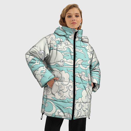 Женская зимняя куртка Fly clouds / 3D-Светло-серый – фото 3