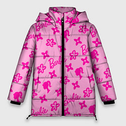 Женская зимняя куртка Барби паттерн розовый