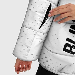 Куртка зимняя женская Blink 182 glitch на светлом фоне: по-вертикали, цвет: 3D-черный — фото 2