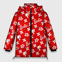 Женская зимняя куртка Барби паттерн красный