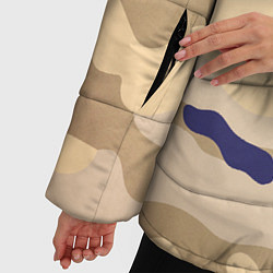 Куртка зимняя женская Камуфляжный узор веенний, цвет: 3D-светло-серый — фото 2
