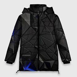 Куртка зимняя женская Черная объемная текстура, цвет: 3D-черный