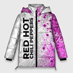 Куртка зимняя женская Red Hot Chili Peppers rock legends: по-вертикали, цвет: 3D-черный