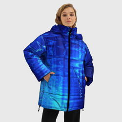 Куртка зимняя женская Водная рябь, цвет: 3D-черный — фото 2