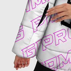 Куртка зимняя женская Dead Space pro gaming: по-вертикали, цвет: 3D-черный — фото 2
