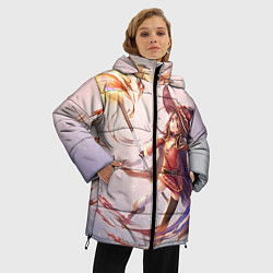 Куртка зимняя женская Коносуба Мэгумин, цвет: 3D-черный — фото 2