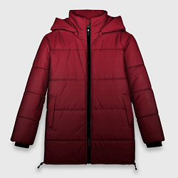 Женская зимняя куртка Градиент цвета тёмный кабаре