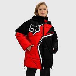 Куртка зимняя женская Fox мотокросс - красный, цвет: 3D-красный — фото 2