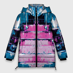 Куртка зимняя женская Ladder - art - texture, цвет: 3D-черный