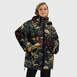 Куртка зимняя женская Крик ужаса, цвет: 3D-светло-серый — фото 2