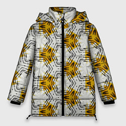 Женская зимняя куртка Узор шестиугольные соты