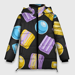 Куртка зимняя женская Жевательная резинка, цвет: 3D-черный