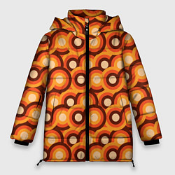 Женская зимняя куртка Терто текстура с кругами