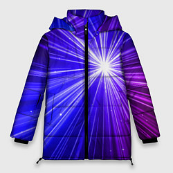 Куртка зимняя женская Космическое свечение, цвет: 3D-черный
