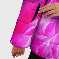 Куртка зимняя женская Pink texture, цвет: 3D-черный — фото 2
