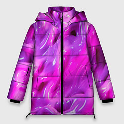 Куртка зимняя женская Розовая слизь, цвет: 3D-черный