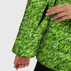 Куртка зимняя женская Зелёный газон, цвет: 3D-светло-серый — фото 2