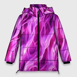Женская зимняя куртка Розова ткань текстуры