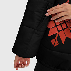 Куртка зимняя женская Удмуртский - вертикаль black 2, цвет: 3D-светло-серый — фото 2