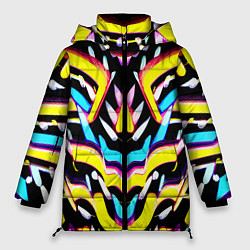 Женская зимняя куртка Abstract mirrow pattern - neural network