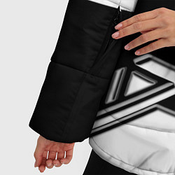 Куртка зимняя женская Bmw sport geometry, цвет: 3D-светло-серый — фото 2