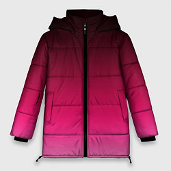 Куртка зимняя женская Розово-малиновый градиент, цвет: 3D-светло-серый