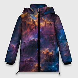 Женская зимняя куртка Космическая туманность