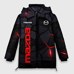 Куртка зимняя женская Mazda - плиты с эффектом свечения, цвет: 3D-черный