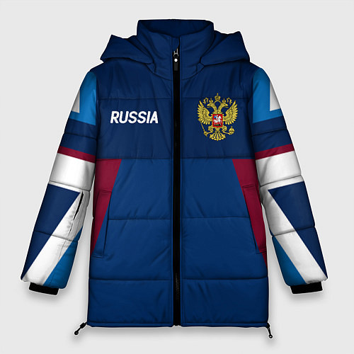 Женская зимняя куртка Спортивная Россия / 3D-Красный – фото 1