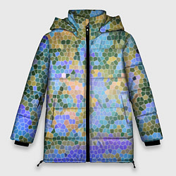 Куртка зимняя женская Разноцветный витраж, цвет: 3D-светло-серый