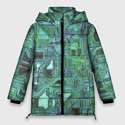 Куртка зимняя женская Кибертехно, цвет: 3D-черный