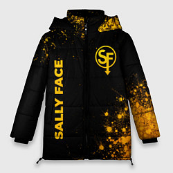 Куртка зимняя женская Sally Face - gold gradient вертикально, цвет: 3D-черный