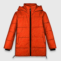 Женская зимняя куртка Насыщенный красно-оранжевый