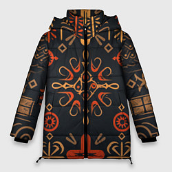 Женская зимняя куртка Орнамент в славянском стиле