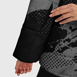 Куртка зимняя женская N7 - mass effect monochrome, цвет: 3D-черный — фото 2