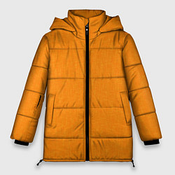 Женская зимняя куртка Жёлто-оранжевый текстура однотонный