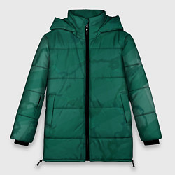 Женская зимняя куртка Серо-зеленые разводы
