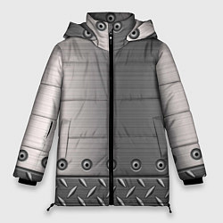 Куртка зимняя женская Стальные листы, цвет: 3D-светло-серый