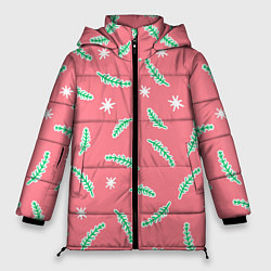 Женская зимняя куртка Новогодняя еловая ветвь