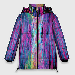 Женская зимняя куртка Размазанная краска