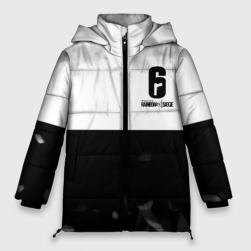 Женская зимняя куртка Rainbow Six black game colletcion / 3D-Черный – фото 1