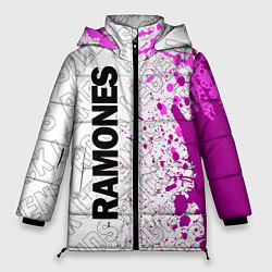 Куртка зимняя женская Ramones rock legends по-вертикали, цвет: 3D-черный