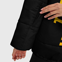 Куртка зимняя женская The Witcher - gold gradient по-вертикали, цвет: 3D-черный — фото 2