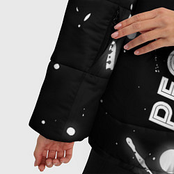 Куртка зимняя женская Рестлер из России и герб РФ по-вертикали, цвет: 3D-черный — фото 2